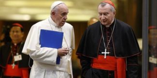 Cardenal Parolin y papa Francisco