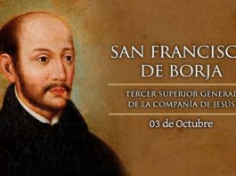 El Santo del día y su historia. Francisco de Borja, santo. Jueves, 3 de octubre de 2019