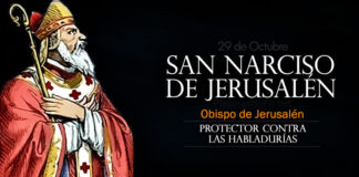 Narciso de Jerusalén, Santo. El Santo del día y su historia. Martes, 29 de octubre de 2019