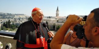 Cardenal Sandri solidaridad para la colecta por Tierra Santa