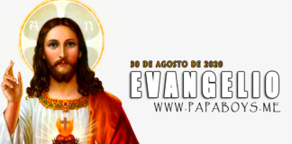 Evangelio del día, 30 de Agosto