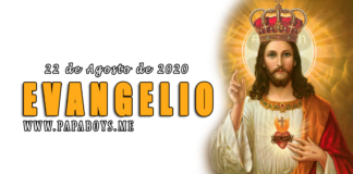 Evangelio del día, 22 de Agosto de 2020