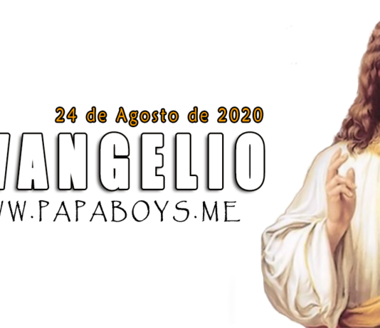 Evangelio del día, 24 de Agosto de 2020