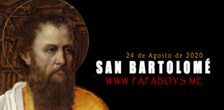 San Bartolomé, apóstol 24 de Agosto