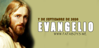 Evangelio del día, 7 de Septiembre de 2020