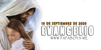 Evangelio del día, 10 de Septiembre de 2020