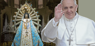 El Papa Francisco se unió espiritualmente a la 40ª Peregrinación a Nuestra Señora de Luján a Centenario