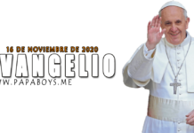 Evangelio del día, 16 de Noviembre de 2020