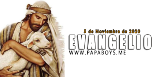 Evangelio del día, 5 de Noviembre de 2020