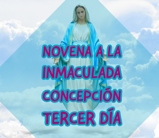 Novena a la Inmaculada Concepción.